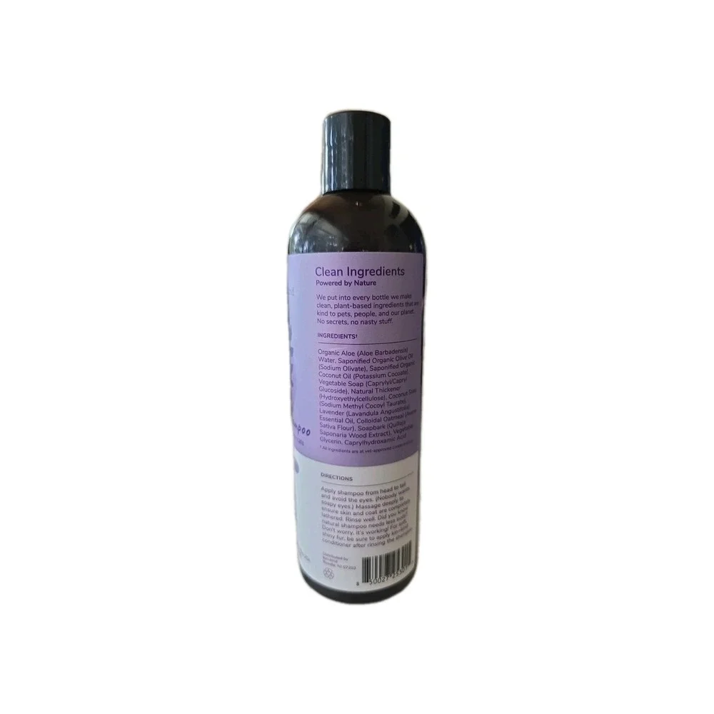 Oatmeal Natural Shampoo, For Dogs + Cats, Lavender, 12 fl oz (354 ml)